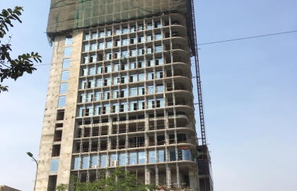 Tiến độ làm việc tại dự án Wyndham Garden Hanoi Hotel những ngày đầu năm